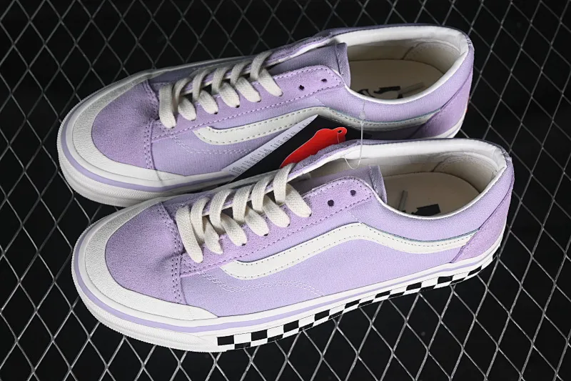 All Categories Vans Vans Series Vans Low Vans Low Vans Old Skool Reissue 136 Purple Checkerboard Baotou Retro Casual Canvas Shoes VN000MT6E3N